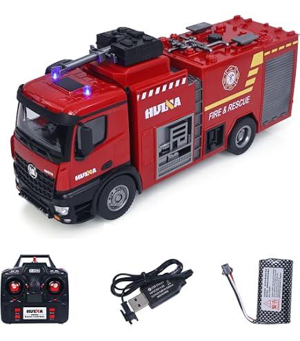 Amazon.com: TOUCAN RC HOBBY 8x4 1/14 Remote Control Fire Truck RC